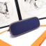 Hermes Medium Bolide Travel Case In Blue Electric Cotton