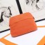 Hermes Medium Bolide Travel Case In Orange Cotton