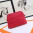 Hermes Medium Bolide Travel Case In Red Cotton