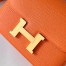 Hermes Constance 18 Handmade Bag In Orange Epsom Calfskin