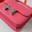 Hermes Constance 18 Handmade Bag In Rose Lipstick Evercolor Calfskin