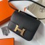 Hermes Constance 1-24 Mirror Bag In Black Epsom Calfskin