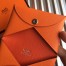 Hermes Orange Epsom Calvi Card Holder