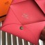 Hermes Rose Azalee Epsom Calvi Card Holder