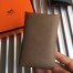 Hermes Taupe Epsom Calvi Card Holder