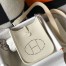 Hermes Evelyne III TPM Mini Bag In Craie Clemence Leather