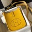 Hermes Evelyne III TPM Mini Bag In Yellow Clemence Leather