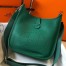 Hermes Evelyne III 29 PM Bag In Vert Vertigo Clemence Leather