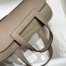 Hermes Halzan 25 Bag in Gris Asphalt Clemence Leather