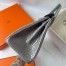 Hermes Birkin 25 Retourne Handmade Bag in Gris Ciment Shiny Alligator Leather