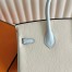 Hermes HSS Birkin 25 Bicolor Bag in Nata and Blue Brume Chevre Mysore Leather