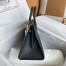 Hermes Birkin 25 Sellier Handmade Bag In Black Epsom Calfskin