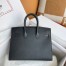 Hermes Birkin 25 Sellier Handmade Bag In Black Epsom Calfskin