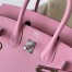 Hermes Birkin 25 Sellier Handmade Bag In Rose Confetti Epsom Calfskin 