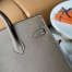 Hermes Birkin 25 Sellier Handmade Bag In Taupe Epsom Calfskin