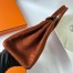 Hermes Birkin 25 Retourne Handmade Bag In Brown Doblis Suede Leather 