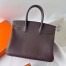 Hermes Birkin 30 Retourne Handmade Bag In Rouge Sellier Clemence Leather