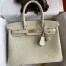 Hermes Birkin 30 Handmade Bag In Craie Crocodile Niloticus Matte Skin