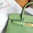 Hermes Birkin 30 Sellier Handmade Bag In Vert Criquet Epsom Calfskin