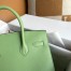 Hermes Birkin 30 Sellier Handmade Bag In Vert Criquet Epsom Calfskin