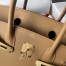 Hermes Birkin 30 Retourne Handmade Bag In Biscuit Swift Leather