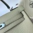 Hermes Kelly Retourne 25 Handmade Bag In Sauge Clemence Leather