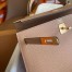 Hermes Kelly Sellier 25 Handmade Bag In Chai Epsom Calfskin 