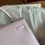 Hermes Kelly Sellier 25 Handmade Bag In Mauve Pale Epsom Calfskin 