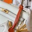 Hermes Kelly Retourne 25 Handmade Bag In Craie Swift Calfskin