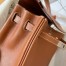 Hermes Kelly Retourne 25 Handmade Bag In Gold Swift Calfskin