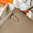 Hermes Kelly Retourne 25 Handmade Bag In Grey Swift Calfskin