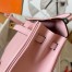 Hermes Kelly Retourne 25 Handmade Bag In Pink Swift Calfskin