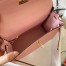 Hermes Kelly Retourne 25 Handmade Bag In Pink Swift Calfskin