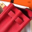 Hermes Kelly Retourne 28 Handmade Bag In Red Clemence Leather