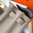 Hermes Kelly Retourne 28 Handmade Bag In Tourterelle Clemence Leather