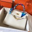 Hermes Kelly Retourne 28 Handmade Bag In Craie Swift Calfskin