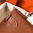 Hermes Kelly Retourne 28 Handmade Bag In Gold Swift Calfskin