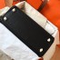 Hermes Kelly Retourne 28 Handmade Bag In Black Swift Calfskin