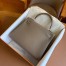 Hermes Kelly Retourne 28 Handmade Bag In Taupe Togo Leather 