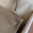 Hermes Kelly Retourne 28 Handmade Bag In Taupe Togo Leather 