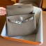 Hermes Kelly Retourne 28 Handmade Bag In Taupe Togo Leather 