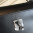 Hermes Kelly Sellier 35 Handmade Bag In Black Box Calfskin 