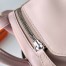 Hermes Mini Lindy Handmade Bag In Mauve Pale Swift Leather