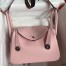 Hermes Lindy 26 Handmade Bag In Rose Sakura Swift Calfskin