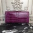 Hermes Jige Elan 29 Clutch In Fuchsia Crocodile Leather