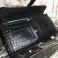 Hermes Jige Elan 29 Clutch In Black Crocodile Leather