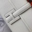 Hermes Jige Elan 29 Clutch Bag In White Epsom Leather