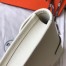 Hermes Jige Elan 29 Clutch Bag In White Epsom Leather