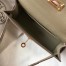 Hermes Kelly Mini II Bag In Gris Tourterelle Epsom Leather