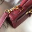 Hermes Mini Kelly 20cm Bag In Bordeaux Clemence Leather